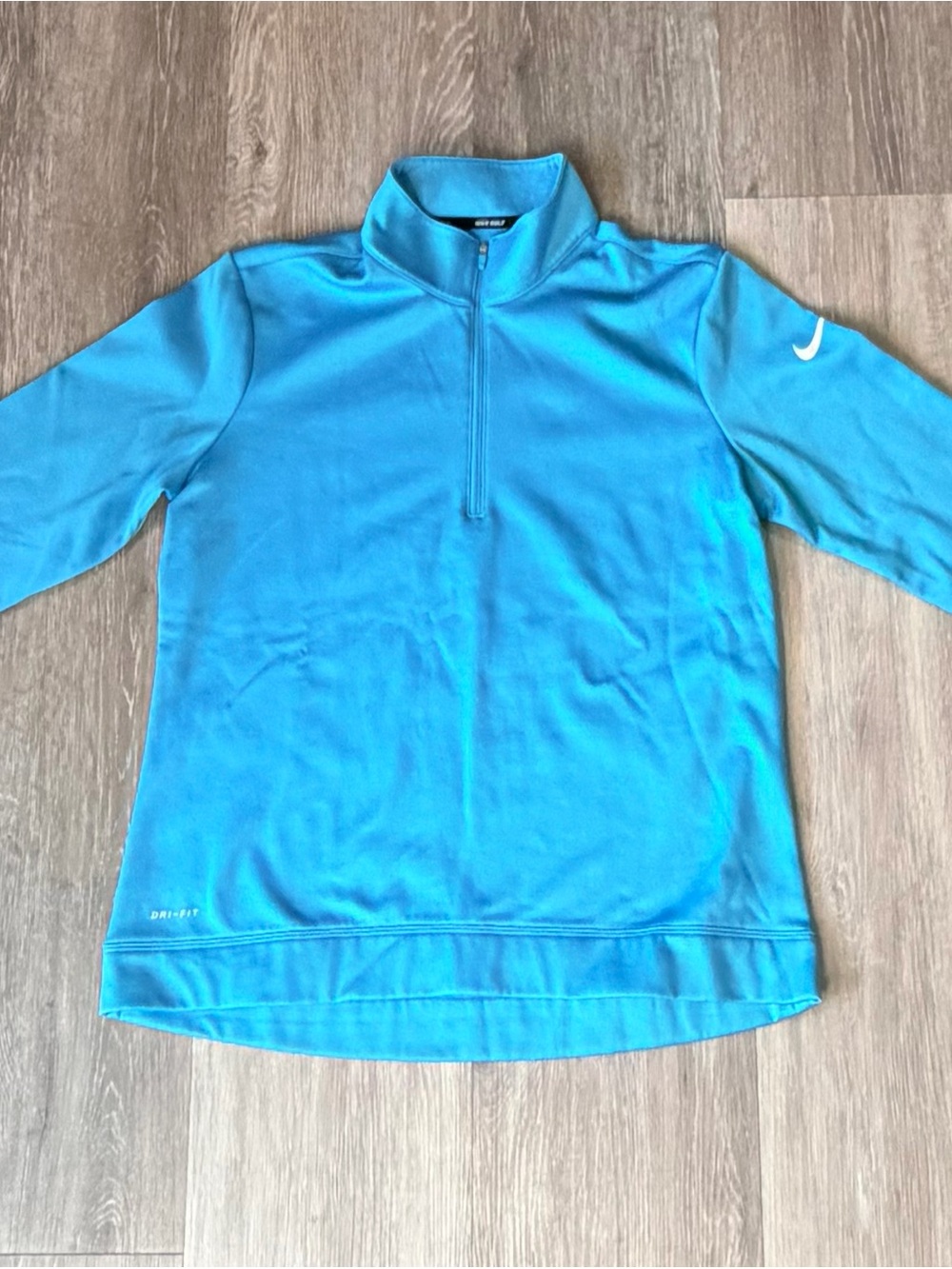 Nike Bright Blue Quarter-Zip Dri-FIT Pullover
